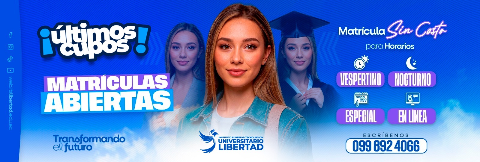 01 Matriculas Abiertas P35 FINAL PORTADA ÚLTIMOS CUPOS